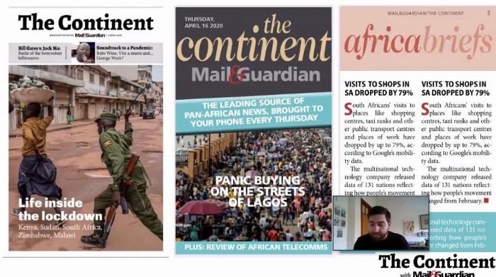 The Continent is a made-for-WhatsApp digital newspaper made by journalists at the Mail & Guardian