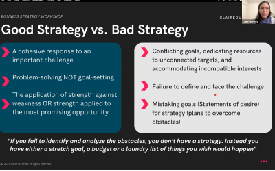 Business strategy for media start-ups